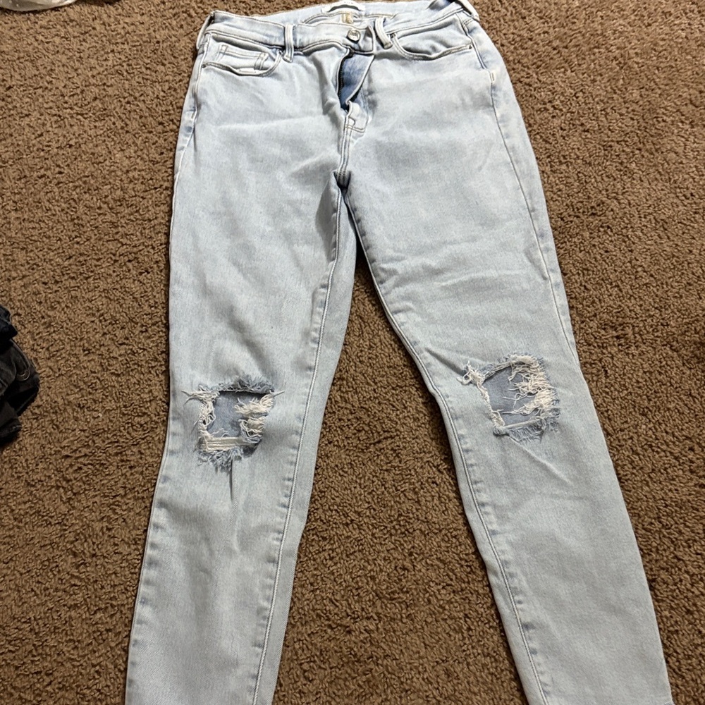 PacSun Light Blue Ripped Skinny Jeans